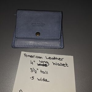American Leather mini wallet